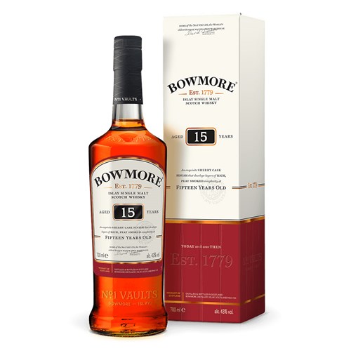 Bowmore 15 year old Islay Single Malt Scotch Whisky 70cl - Next Day Delivery